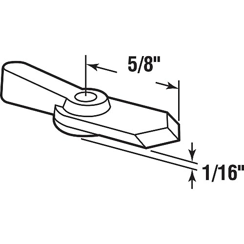 Prime-Line L 5759 Pointer Latch, 5/8 In., Plastic, White, 12 Latches with Screws (12 Pack) by PRIME-LINE - Used condition - Image 2
