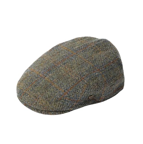 Casquette plate Stornoway Failsworth contre le froid en authentique tweed Harris 57
