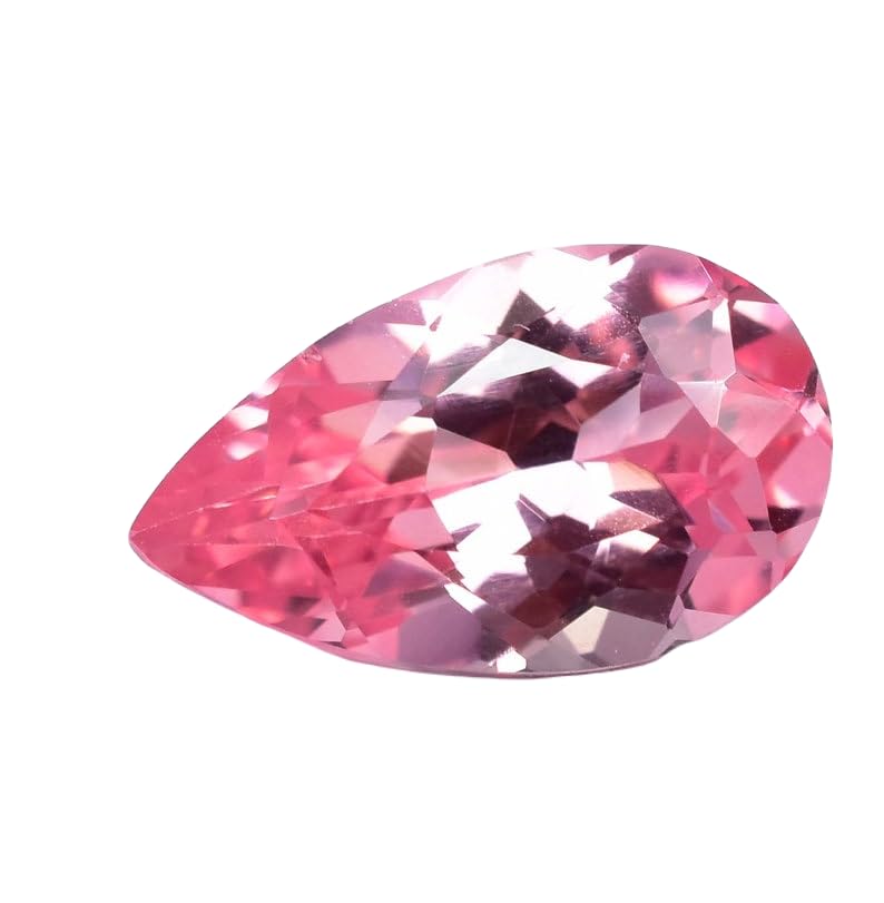 Morganite naturelle 11x7mm poire gemme pour fabrication de bague et pendentif