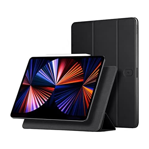 PITAKA 2022/2021/2020/2018 iPad Pro 11 Case 4th/3rd/2nd/1st Generation [MagEZ Folio] Slim Tri-Fold Stand Cover with Auto Wake/Sleep Compatible with MagEZ Case 2 for iPad Pro - Black Cover