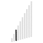 Adam Hall – Adam Hall 19" Parts 61535 B 6 Befestigungsschiene 6 HE