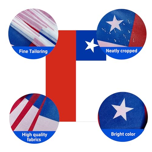 Image of AhfuLife 30 Pcs Chile String Flags for Independence Day Decorations, Small Chilean Flag Bunting Banner - Double Sided for National Day Festival Party Decorations (5.5x8.3 Inch-33 Ft)