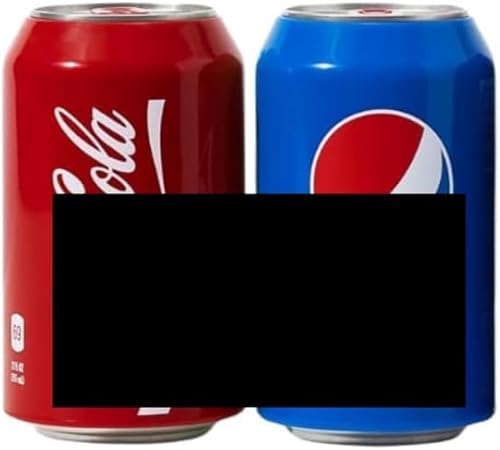 Bierdosen Tarnhülle 2er-Set – Lustiges Party Gadget Bierdose als Cola oder Pepsi getarnt – Silikon Cover 330 ml – Witziges Geschenk für Männer, Festival & Kühlschrank bierkühler flaschenkühler