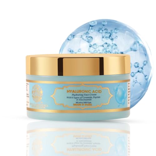 Image of RYLLZ ESSENTIALS 2% Hyaluronic Acid & Ceramide Face Moisturizer | Hydrating Face Cream | with 5% Niacinamide, Aloe Vera & Vitamin E | for Intense Hydration, Barrier Repair Cream, Glowing Skin & Fine Lines | 24 hours long lasting Hydration | non-sticky & light water gel formula | fast absorbing | 50ml