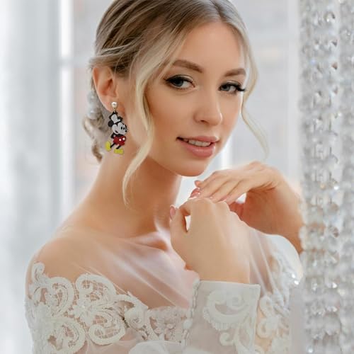 Madison Tyler Cute Earrings for Brides Mouse Dangle Earrings | Delicate Rhinestone Animal Earrings for Women | Daily Wear Holiday Birthday Gifts 5