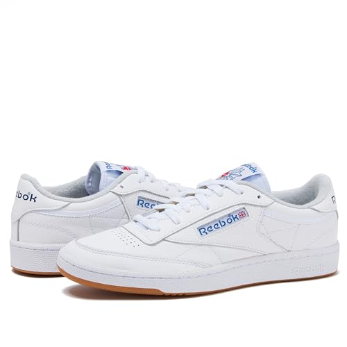 Image of Reebok Club C 85 Mens Tennis Shoes, Casual Fashion White Sneakers for Men