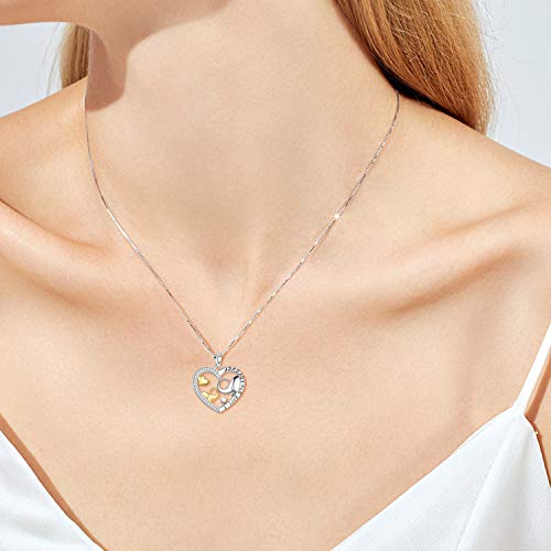 YFN Elephant/Wolf/Penguins/Cats/Foxs/Dinosaur/Ostrich Bird Necklaces Elephant Gifts 925 Sterling Silver I Love You Forever Cute Animal Jewelry for Women4