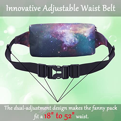 Image of Goothdurs Fanny Pack for Women Men Fashion Waist Bag Waterproof Hip Bum Bag with Adjustable Belt for Running Travel Hiking Cycling Money