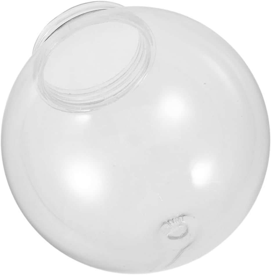Acrylic Globe Lampshade Replacement for Outdoor Lighting Fixtures Fitter Opening for Wall Sconce and Ceiling Fan Use