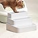 Ioensy Cat Steps Detachable Pet Ramp Washable Sturdy Grid Stairs Easy Clean Suitable for Kittens Senior Cats Home Furniture Auto Seat, 3 Tier