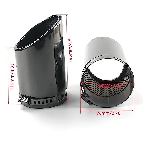 Tuyau d'échappement de voiture haut de gamme en acier noir pour une finition esthétique épurée - 6