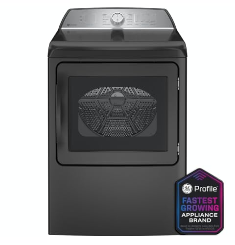 GE Profile PTD60GBPRDG 7.4 cu. ft. Smart Gas Dryer with Sensor Dry in Diamond Gray