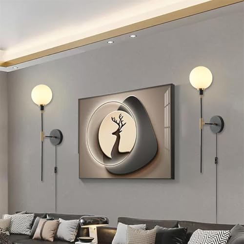 Apliques de pared con enchufe e interruptor para instalar sin obras en el dormitorio o pasillo 3