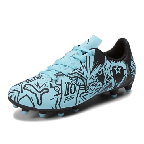 PUMA Kids Boys Cp10 X Tacto Ii Firm GroundAg Soccer Cleats Cleated, Firm Ground, Turf - Blue - Size 12.5 M2