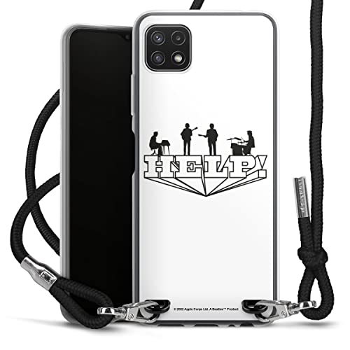 DeinDesign Coque Collier Compatible avec Samsung Galaxy A22 5G Coque avec Cordon Coque avec Cordon The Beatles Help… - Les Beatles, Paul McCartney, John Lennon, RIngo Starr, George Harrison DeinDesign Coque Collier Compatible avec Samsung Galaxy A22 5G Coque avec Cordon Coque avec Cordon The Beatles Help…