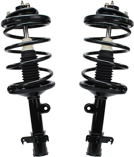 Image of Detroit Axle - 8PC Front Quick Install Struts and Coil Springs w /Front Lower Ball Joints, Inner and Outer Tie Rod Ends Replacement for 1999 2000 2001 Honda Odyssey