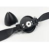 RC Folding Propeller 6 7 8 9 10 11 12 13.5 14 15.5 16.5 w/Different Spinner Size and Motor Shaft Diameter 3.0 3.17 4.0 5.0 with Plastic Nylon Spiner Cap (63, Shaft 3.0)