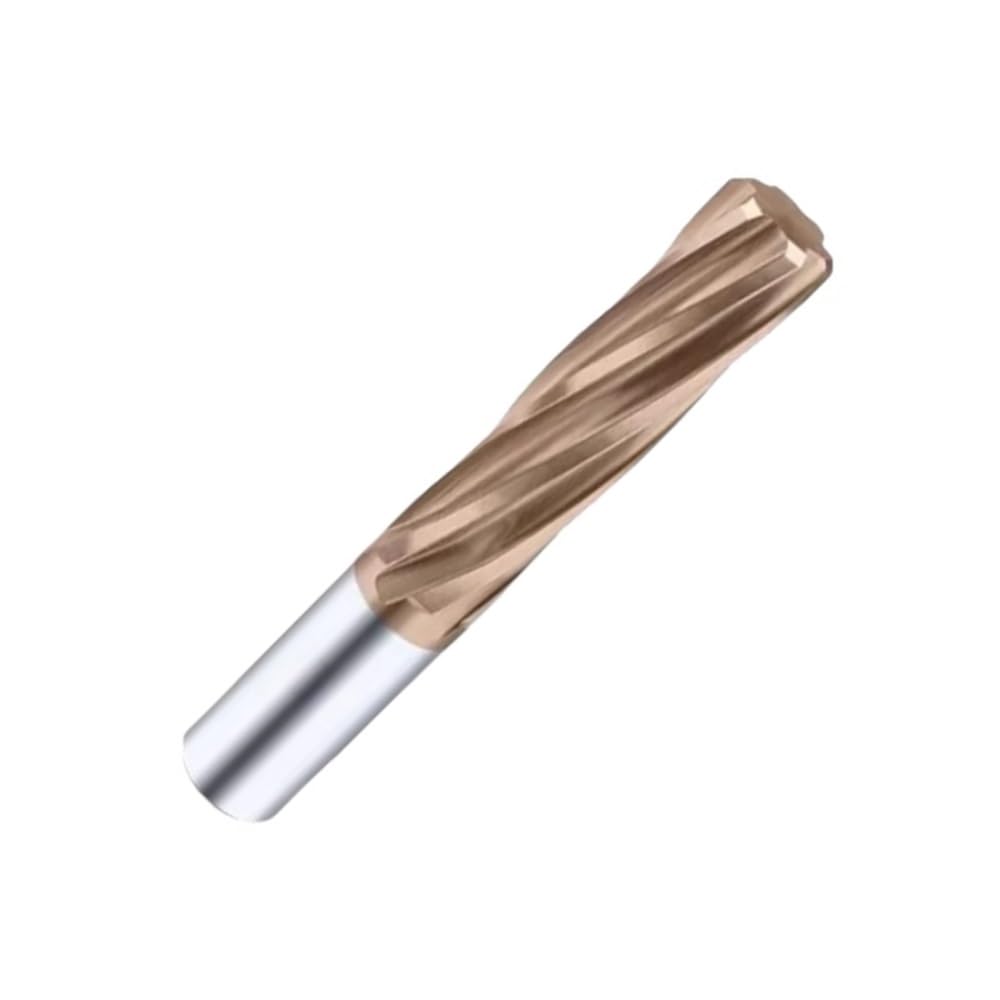 Alesatore HSS Alesatore a scanalatura elicoidale rivestito in metallo duro, alesatore a dritta, utensile CNC con tolleranza H7(Brown,8.1mm)