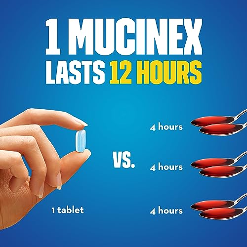 Mucinex 12 Hour 600 mg Guaifenesin Extended-Release Tablets for Excess Mucus Relief, Expectorant Aids Excess Mucus Removal, Chest Congestion Relief, 20 Bi-Layer Tablets (Pack of 2) - image 6