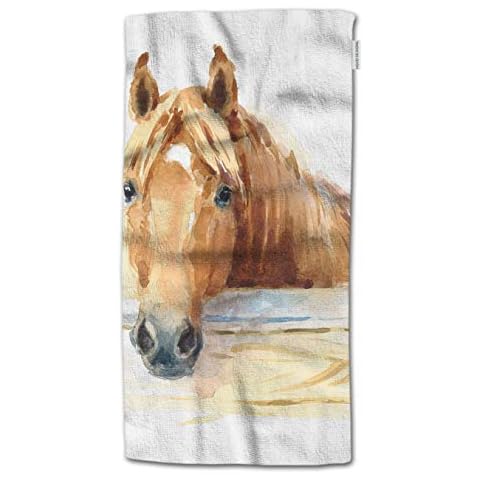 HGOD DESIGNS Watercolour Horse Hand Towel Cover