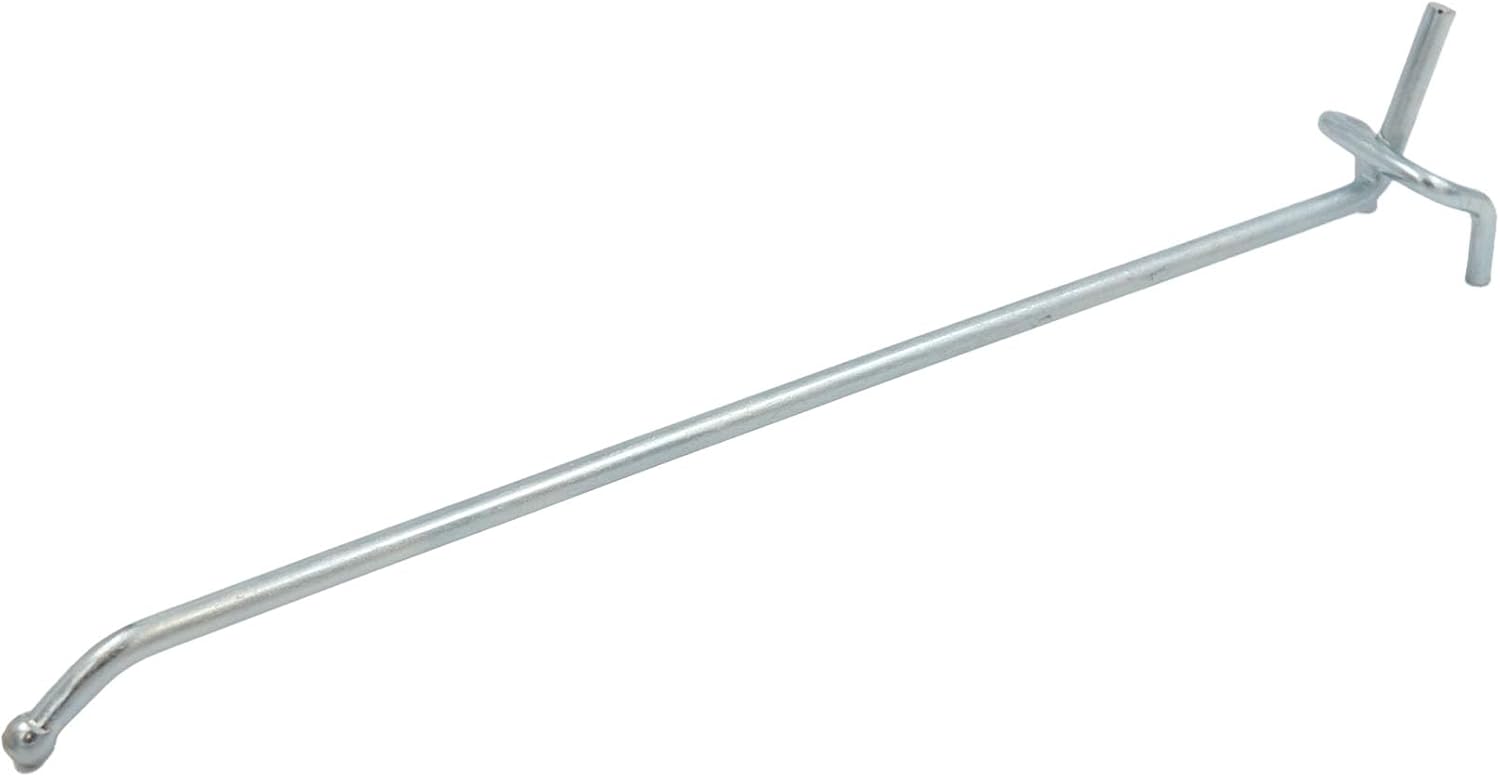 SSWBasics 8 inch Chrome Peg Hook for ⅛ inch or ¼ inch Pegboard