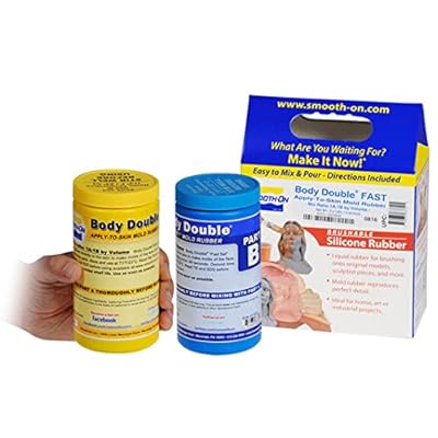 Двоен бърз комплект за тяло - Платинен силиконов каучук &bdquo;Прилагайте върху кожата&ldquo; - Пинтов блок