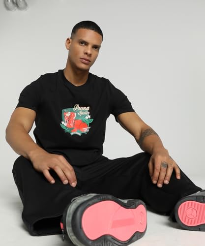 Image of Puma Men's Cotton Regular Fit T-Shirt