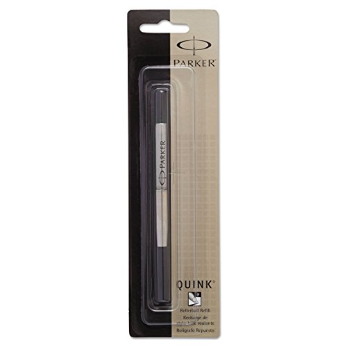 Parker Ricarica Per Penna Roller, Punta Fine, Nero