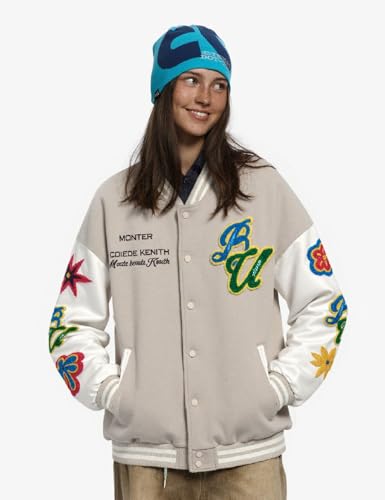 Silent Vortex Men Teen Y2k Vintage Streetwear Varsity Jacket Color Block Letter Graphic Leather Baseball Coats2