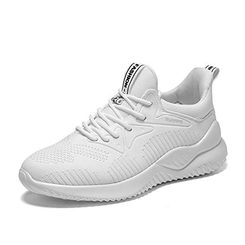 Zapatillas de Deporte para Mujer Zapatos de Gimnasia Ligeras Correr Zapatillas Deportivas 1-Blanco 37 EU Cover