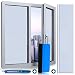 Produktbild WindowShield® Fensterfolie | Milchglasfolie | Sichtschutzfolie | Fenster Scheibenfolie Blickdicht | Anti-UV statische privatsphäre Schutzfolie | matt Frosted für Bad, Büro, Wohnzimmer | 44.5 x 200cm