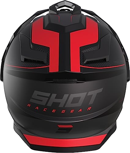 SHOT, Casque cross moto TREK Rally black red matt, M