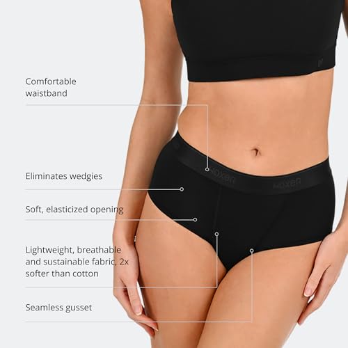 Image of Woxer Women's Classic Seamless Boyshort Panties, Soft Modal Fabric with No Roll Inseam, Chafe-Free, Breathable Design