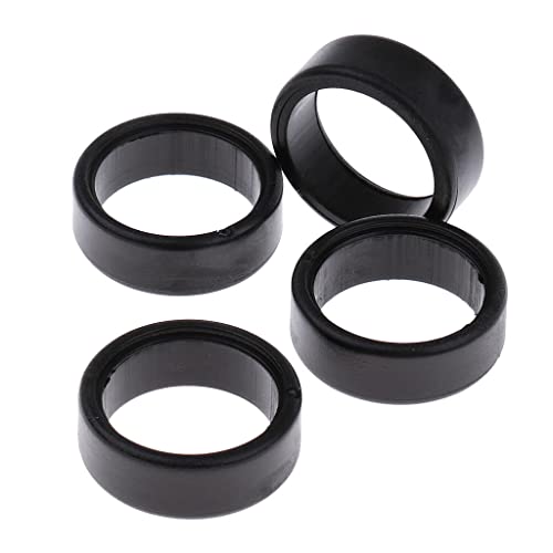 Baoblaze 4pcs Black Tires RC Accessories for WLtoys K969 K989 P929 1/28 Drift Rally Model Cars