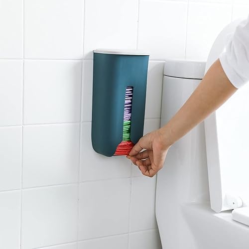 Miniatura 6 de UPKOCH Soporte para bolsas de plástico para colgar en la pared, dispensador de bolsas de comestibles, organizador plegable para bolsas de basura,