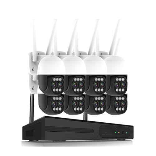 Sistemas de cámaras CCTV, de vigilancia CCTV 4K, 8MP, 5MP, HD, 2 vías, Resistente al Agua, Doble Lente, PTZ, cámara de Seguridad IP, 10 Canales, P2P, NVR, Kit de vídeo(3T,8 Camera 10CH NVR)