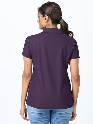 Image of STELLERS Women's Premium Polo T-Shirt, Regular Fit | Odour Resistant | Wrinkle Free | Quick Dry | Stretchable | Lightweight | Breathable | Sustainable | Anti-Static | Feather Touch Feel