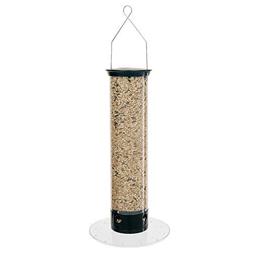 Droll Yankees YCPT-360-M Squirrel Proof Tipper Collapsing Tray Bird Feeder, 5 lb, Midnight Black by Droll Yankees