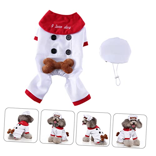 Disfraz para perro BESPORTBLE tamaño S blanco miniatura 5