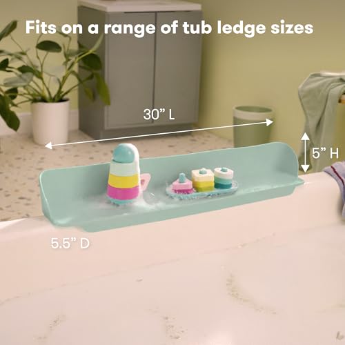 Image of Frida Baby Splash Bathtub Shelf Allows Kids to Splash with No Mess, Shelf Barrier Prevents Water from Escaping Out of the Tub, Extend & Use As Surface to Play On, Attaches to Tubs & Folds to Put Away