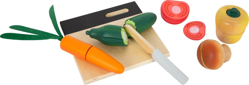 small foot Cuttable Vegetables Set fresh, wood, add-on for play kitchens & stores, role play toy for ages 2+ yrs., 12329