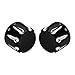 HDBUBALUS Front Axle Nut Cover Axle Caps Set Fit for Harley Sportster XL 1200 Dyna Softail Fat Boy Touring Street Road Electra Tri Glide 2 pcs Black