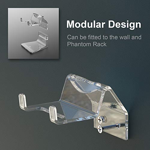Image of Skull & Co. Phantom Stand Bundle: Transparent Controller Stand Holder + Black Thumb Grips Compatible for All Controllers [for PS4 /Switch Pro /Xbox Elite /Elite2 /other 3rd Party Controllers]