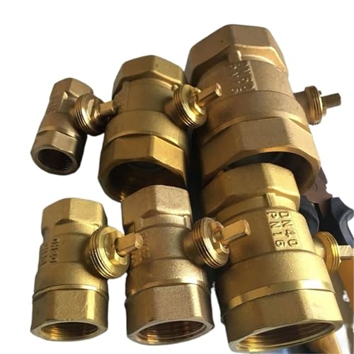 Válvula de bola motorizada DN40 de latón forjado para proyectos de ingeniería 6