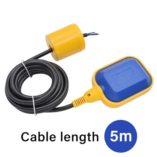 Interruptor de flotador de 5m de cable y 220V 8A para regular nivel de agua 2
