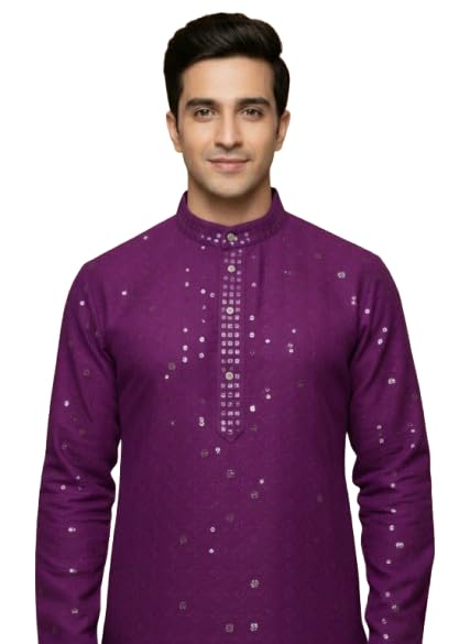 Stylish Men’s Lucknowi Chikankari Kurta – Premium Embroidered Cotton Ethnic Outfit for Wedding, Festival-picture-23