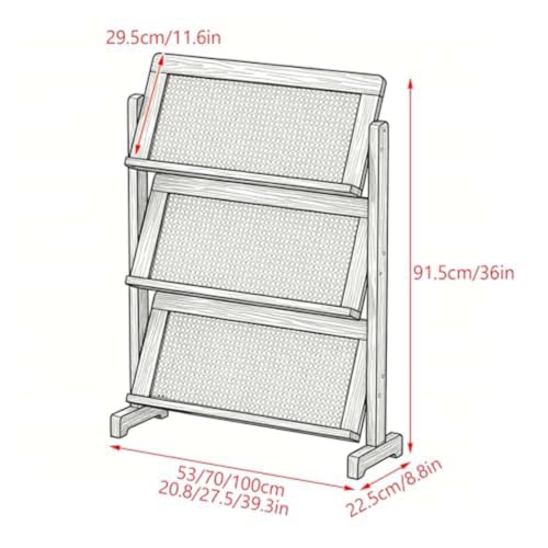 Organizador vertical de madera maciza de 5 niveles para vestíbulo residencial 3