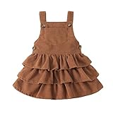 Toddler Baby Girl Dress Strap Dresses Layer Cake Princess Skirt with One Pocket Kids Fall Winter Clo