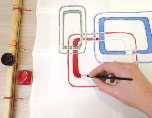 KREUL 81600 - Javana Seidenmalfarben, Set Grundfarben, 6 Farben im 20 ml Glas, 20 ml Gutta und ein Pinsel, hochpigmentierte brillante Farben, für Seide und helle Textilien