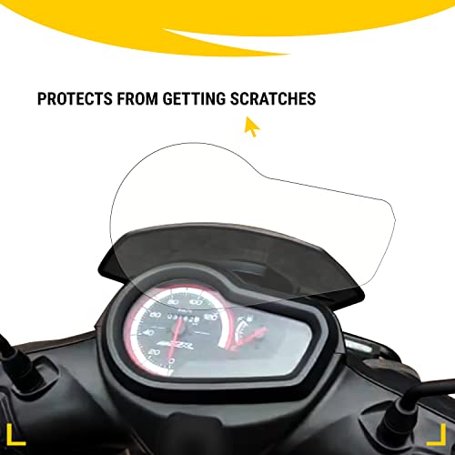 Image of NIKAVI SMSG41 Speedo Meter Screen Protector Scratch Guard Compatible for Yamaha Ray ZR 125(Without button)
